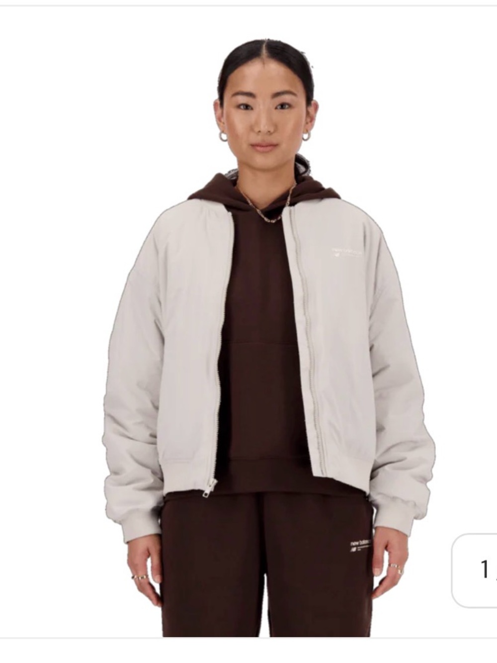 Women’s New Balance Linear Heritage Bomber Jacket